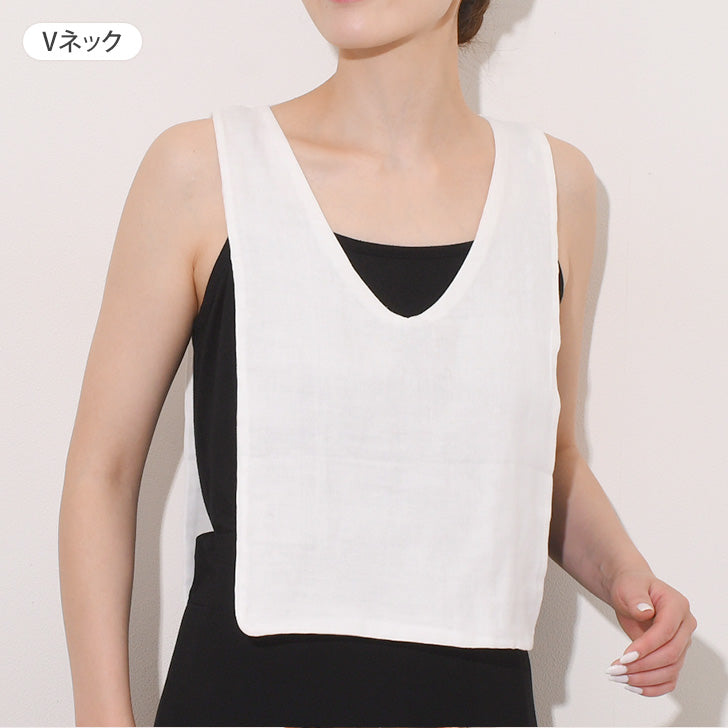 リアルスタイル REAL STYLE 汗取りインナー レディース 大汗 背中 タンクトップ 綿100% 肌着 下着 パッド 吸汗 速乾 夏 汗じみ防止 汗対策 サッと脱げる 無地