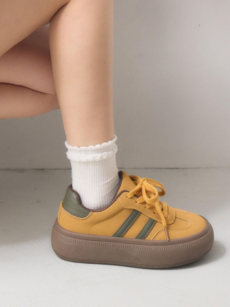 レトロガール RETRO GIRL カスタムラインスニーカー （WHT2） WHT2