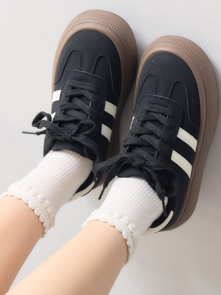 レトロガール RETRO GIRL カスタムラインスニーカー （BLK1） BLK1
