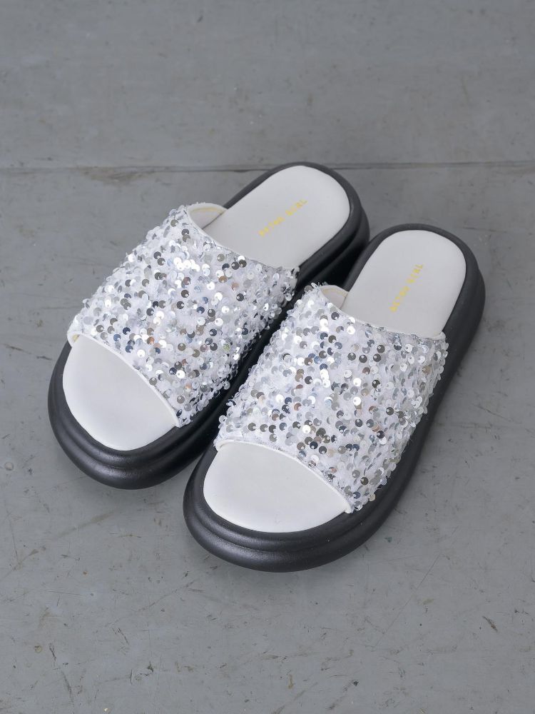 レトロガール RETRO GIRL スパンコールサンダル （SLV） SLV