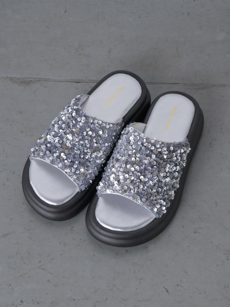 レトロガール RETRO GIRL スパンコールサンダル （SLV） SLV