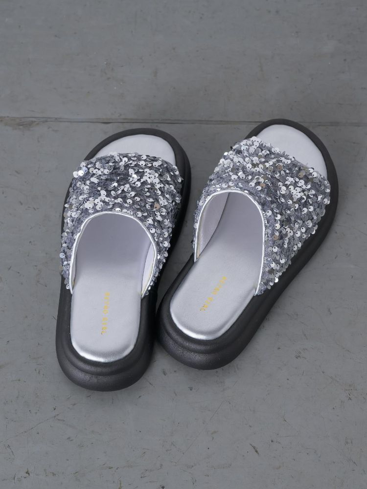レトロガール RETRO GIRL スパンコールサンダル （SLV） SLV
