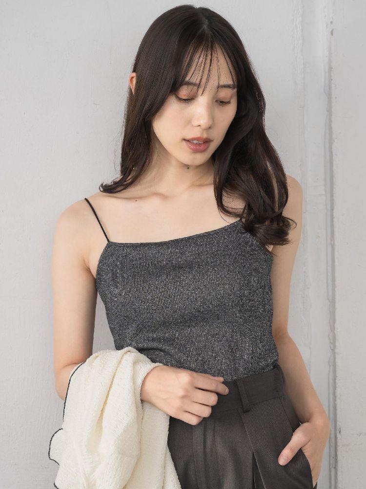 レトロガール RETRO GIRL アソートカップ付キャミ （P/BLK） P/BLK