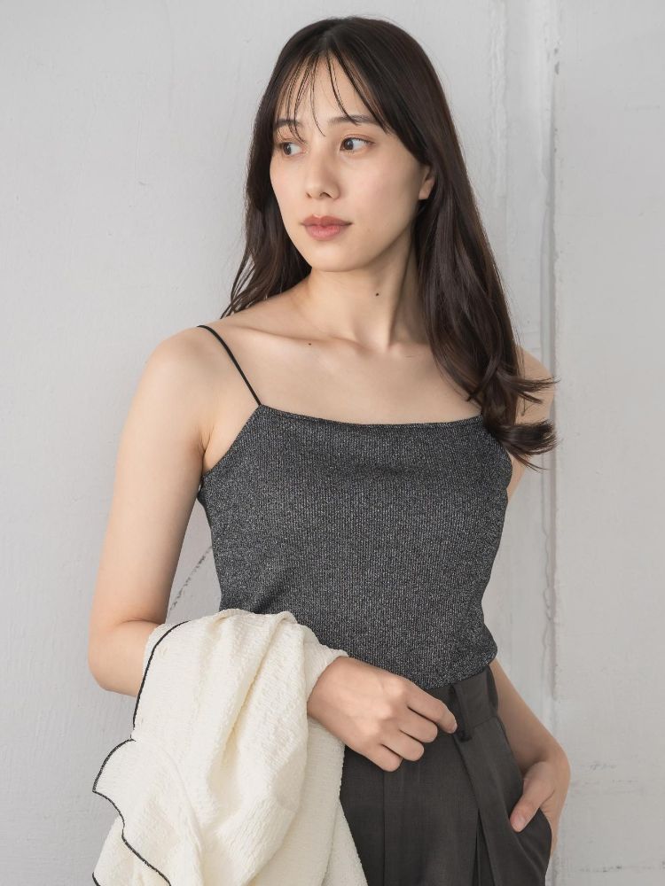 レトロガール RETRO GIRL アソートカップ付キャミ （P/BLK） P/BLK