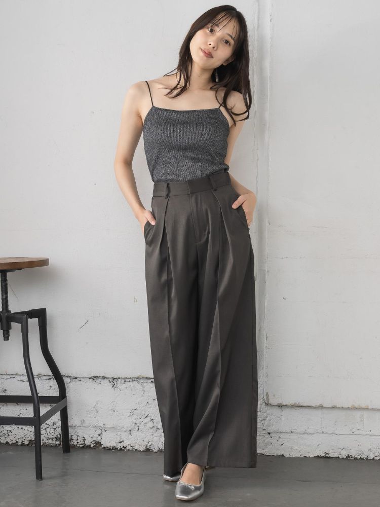 レトロガール RETRO GIRL アソートカップ付キャミ （P/BLK） P/BLK