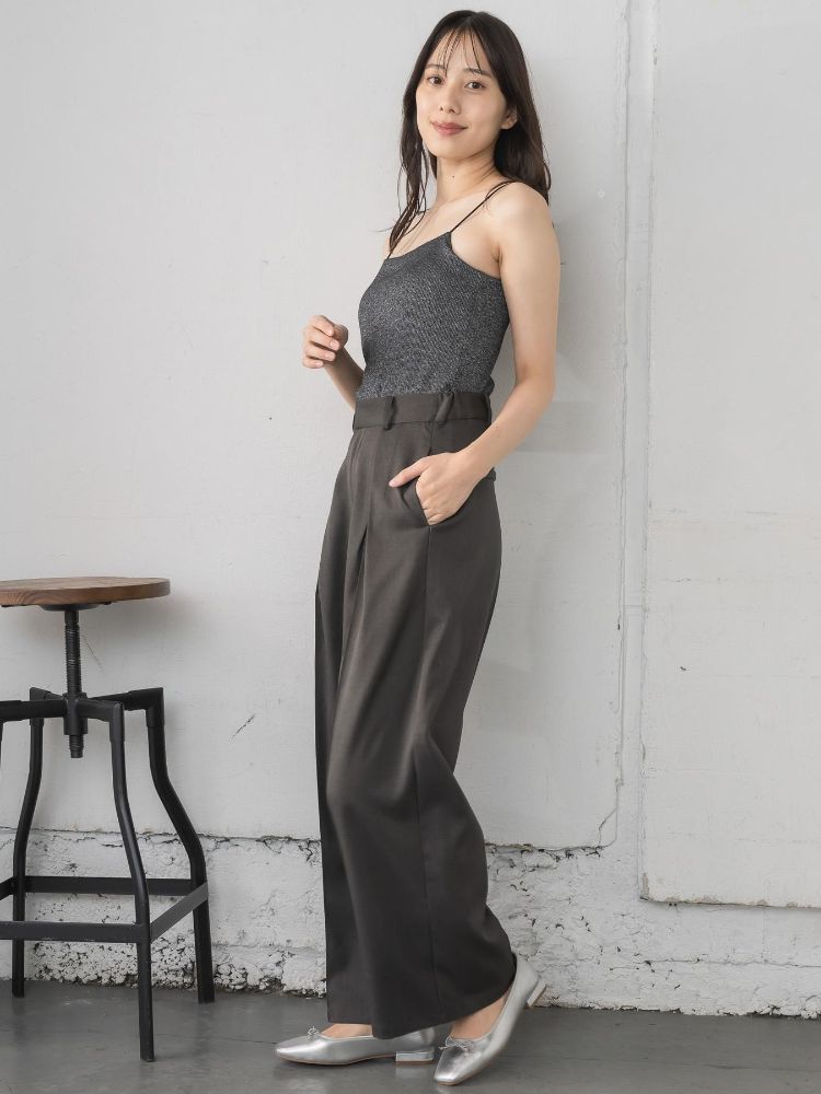 レトロガール RETRO GIRL アソートカップ付キャミ （P/BLK） P/BLK