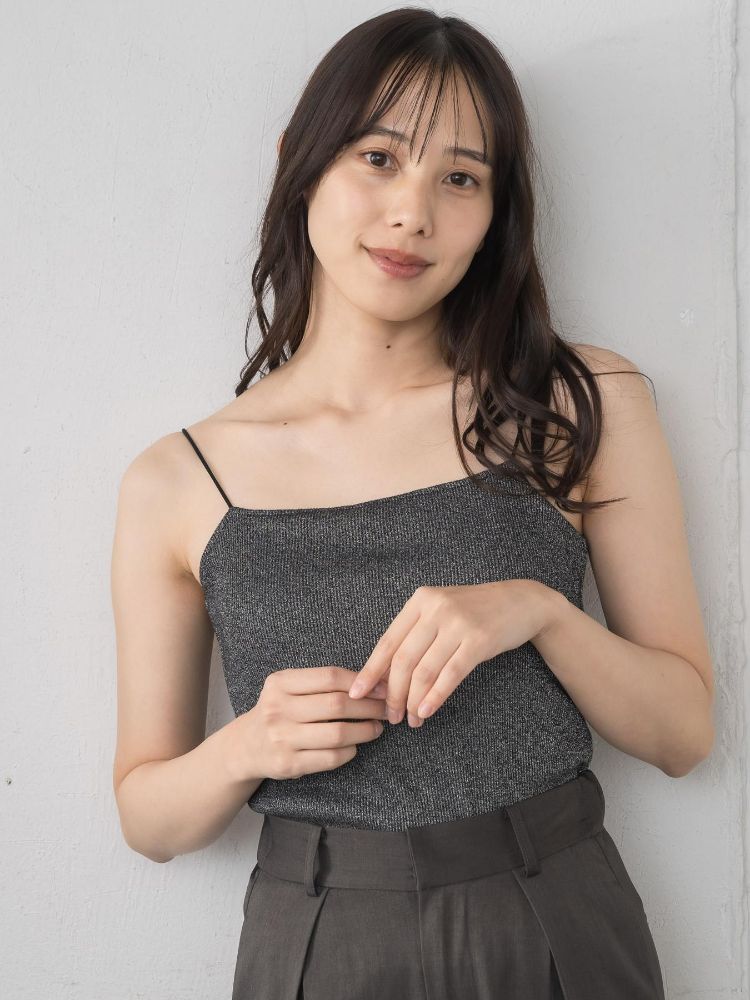 レトロガール RETRO GIRL アソートカップ付キャミ （P/BLK） P/BLK