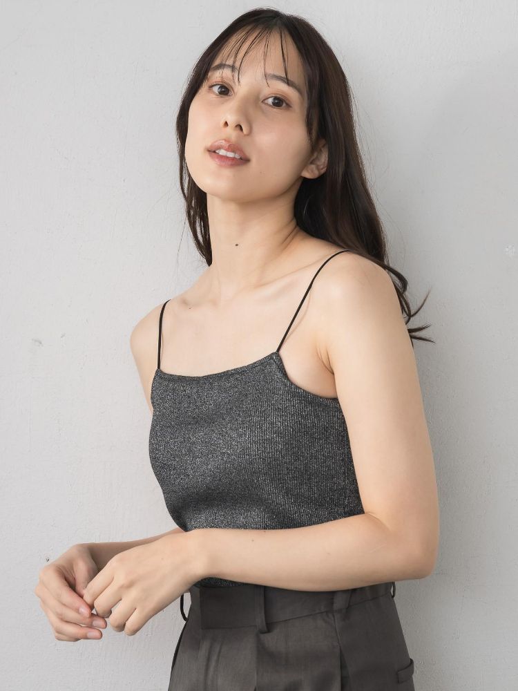レトロガール RETRO GIRL アソートカップ付キャミ （P/BLK） P/BLK