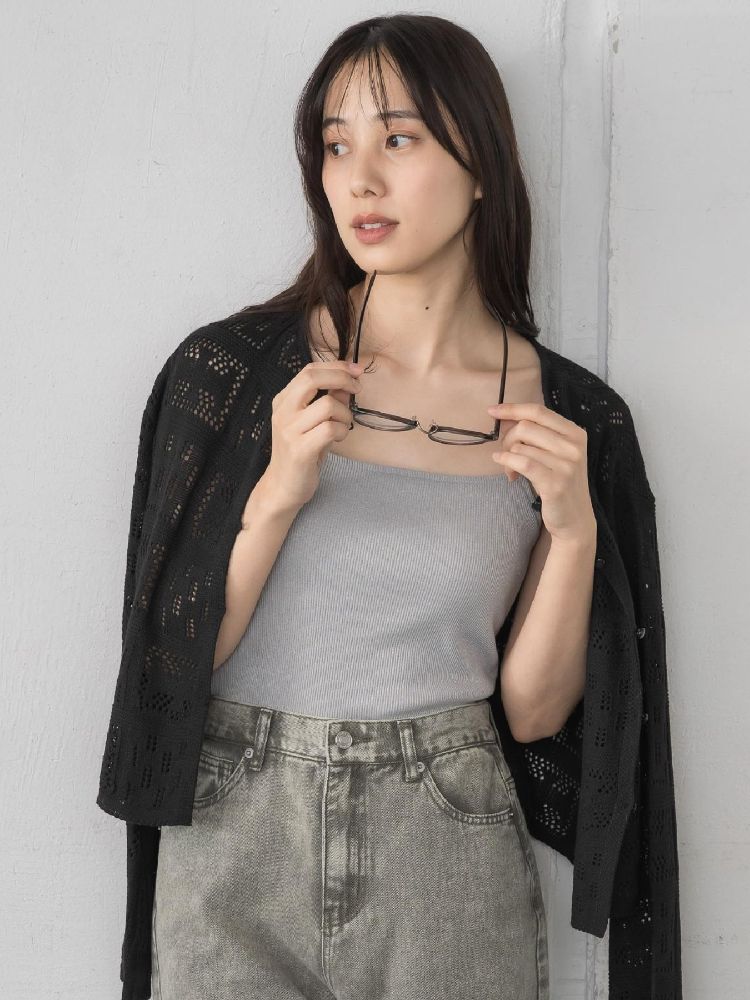 レトロガール RETRO GIRL アソートカップ付キャミ （P/BLK） P/BLK