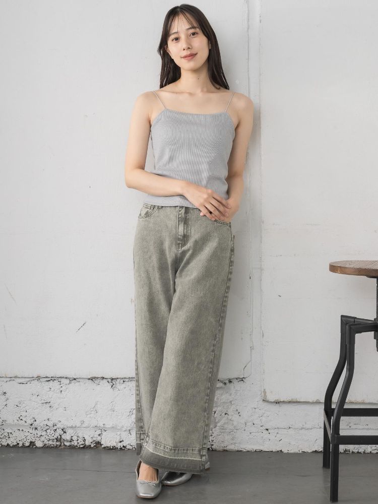 レトロガール RETRO GIRL アソートカップ付キャミ （P/BLK） P/BLK