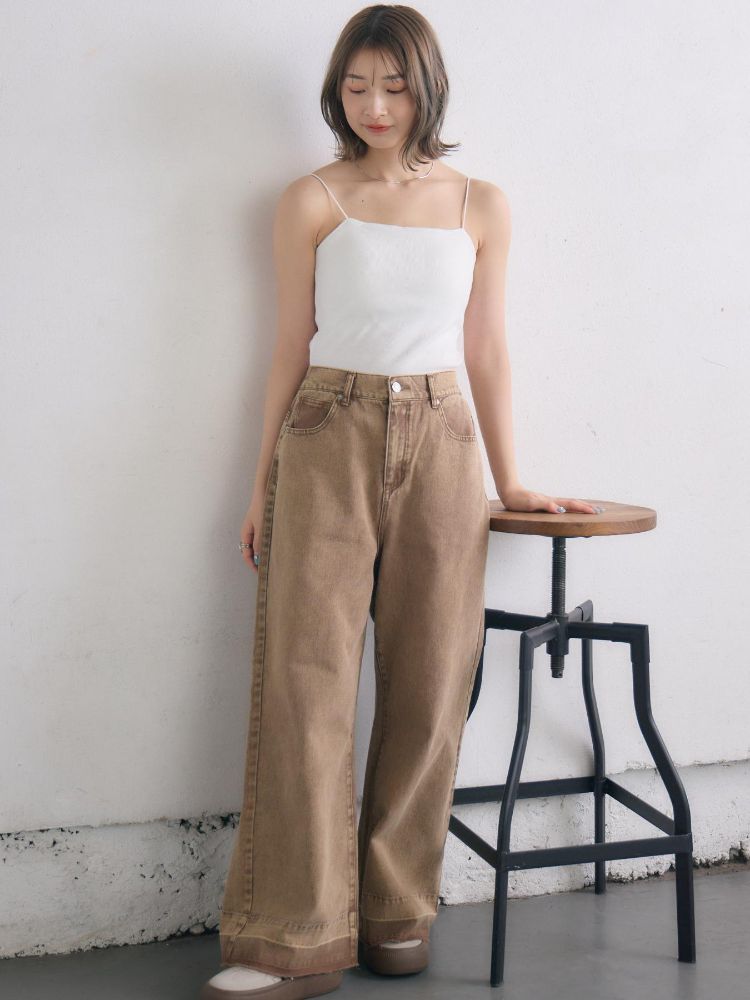 レトロガール RETRO GIRL アソートカップ付キャミ （P/BLK） P/BLK