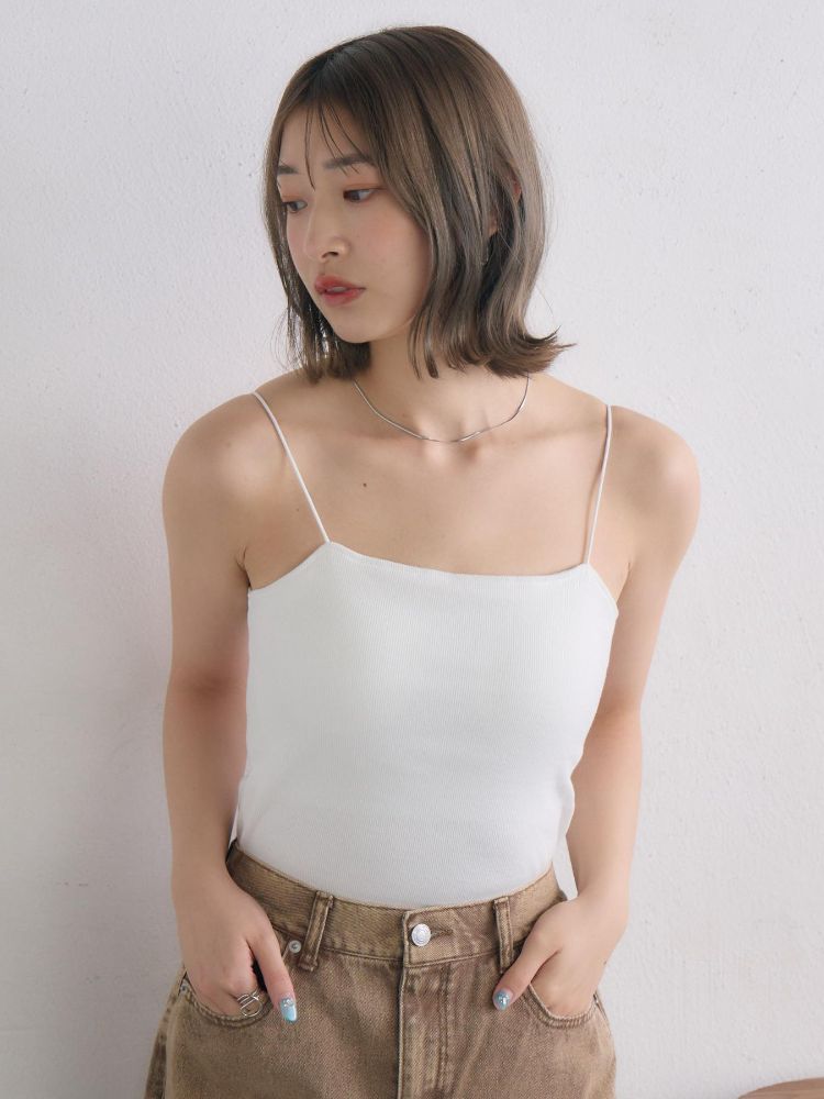 レトロガール RETRO GIRL アソートカップ付キャミ （P/BLK） P/BLK