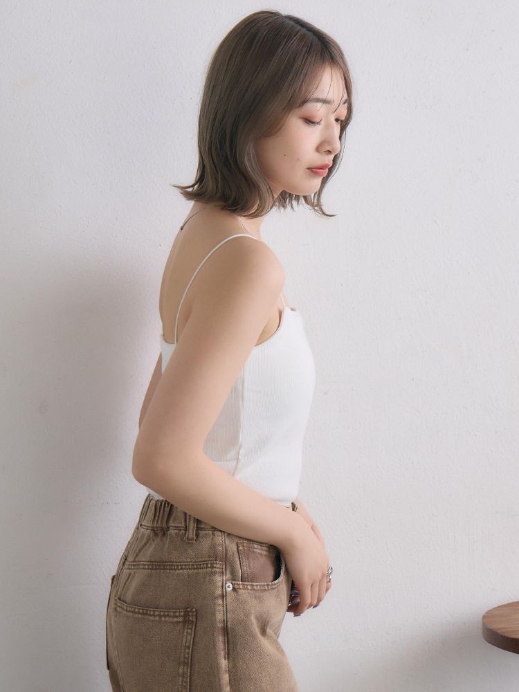 レトロガール RETRO GIRL アソートカップ付キャミ （P/BLK） P/BLK