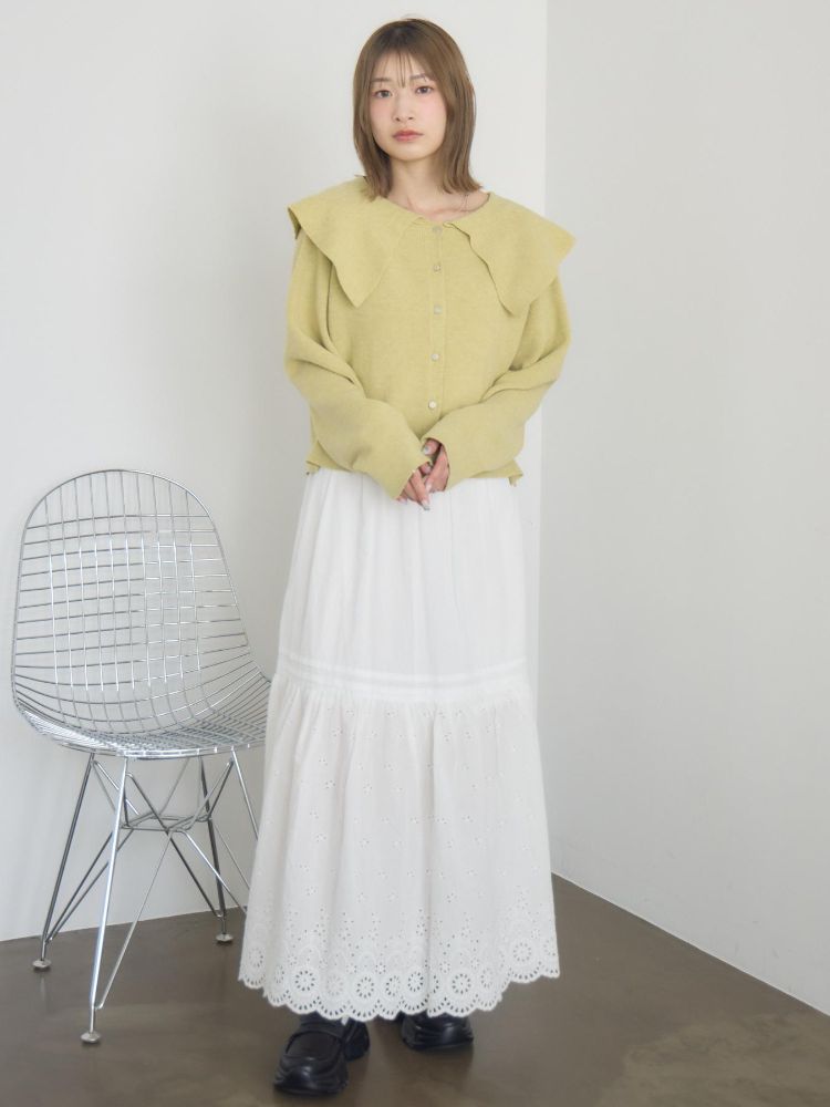 レトロガール RETRO GIRL スカラップフレアSK （WHT2） WHT2