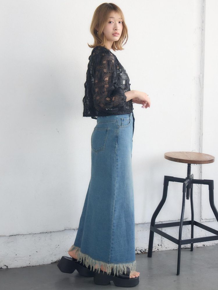 レトロガール RETRO GIRL オーガンジーシアーBL （BLK1） BLK1