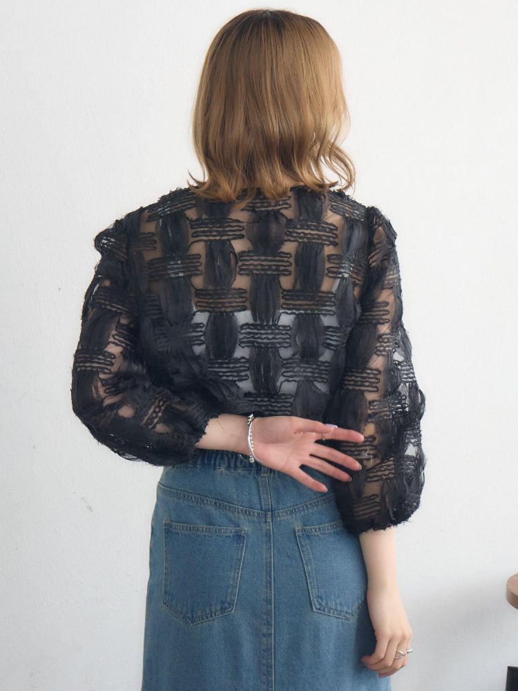 レトロガール RETRO GIRL オーガンジーシアーBL （BLK1） BLK1