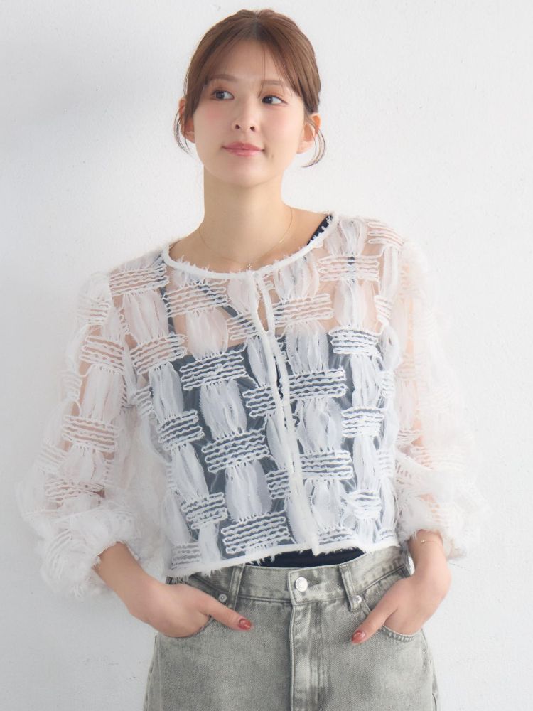 レトロガール RETRO GIRL オーガンジーシアーBL （BLK1） BLK1