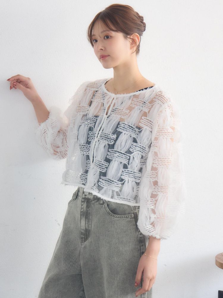 レトロガール RETRO GIRL オーガンジーシアーBL （BLK1） BLK1
