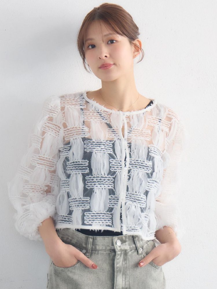 レトロガール RETRO GIRL オーガンジーシアーBL （WHT2） WHT2