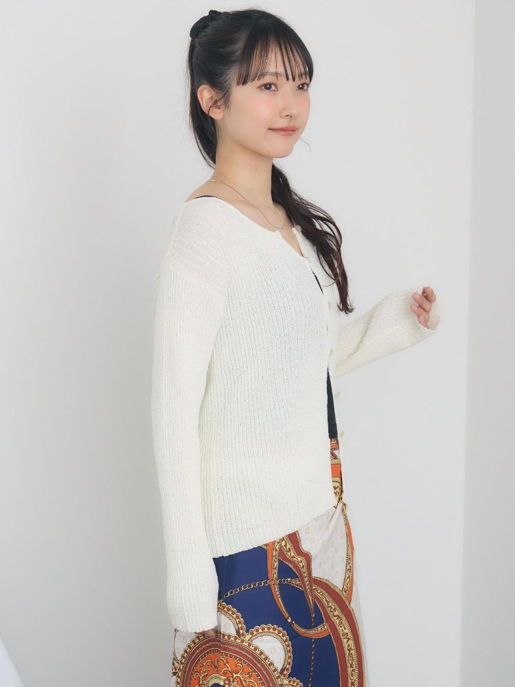 レトロガール RETRO GIRL チビ釦NTカーデ （BLK1） BLK1