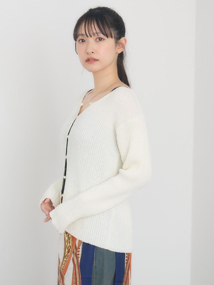 レトロガール RETRO GIRL チビ釦NTカーデ （BLK1） BLK1
