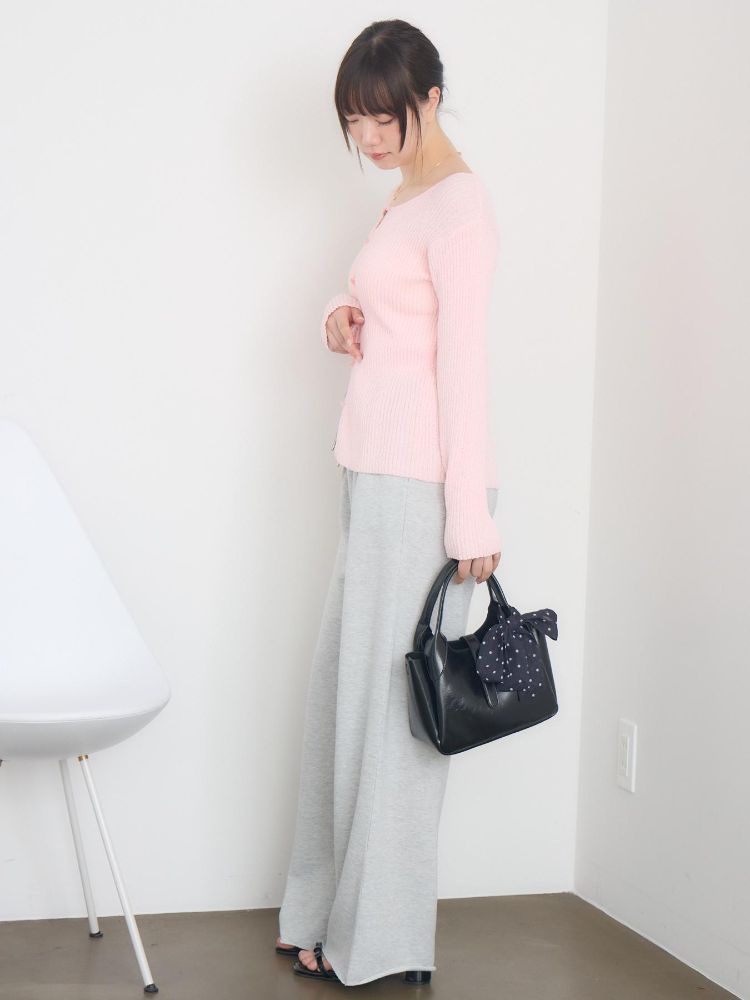 レトロガール RETRO GIRL チビ釦NTカーデ （BLK1） BLK1
