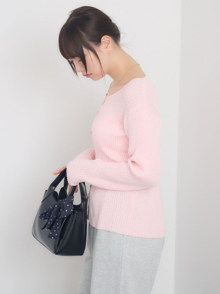 レトロガール RETRO GIRL チビ釦NTカーデ （BLK1） BLK1
