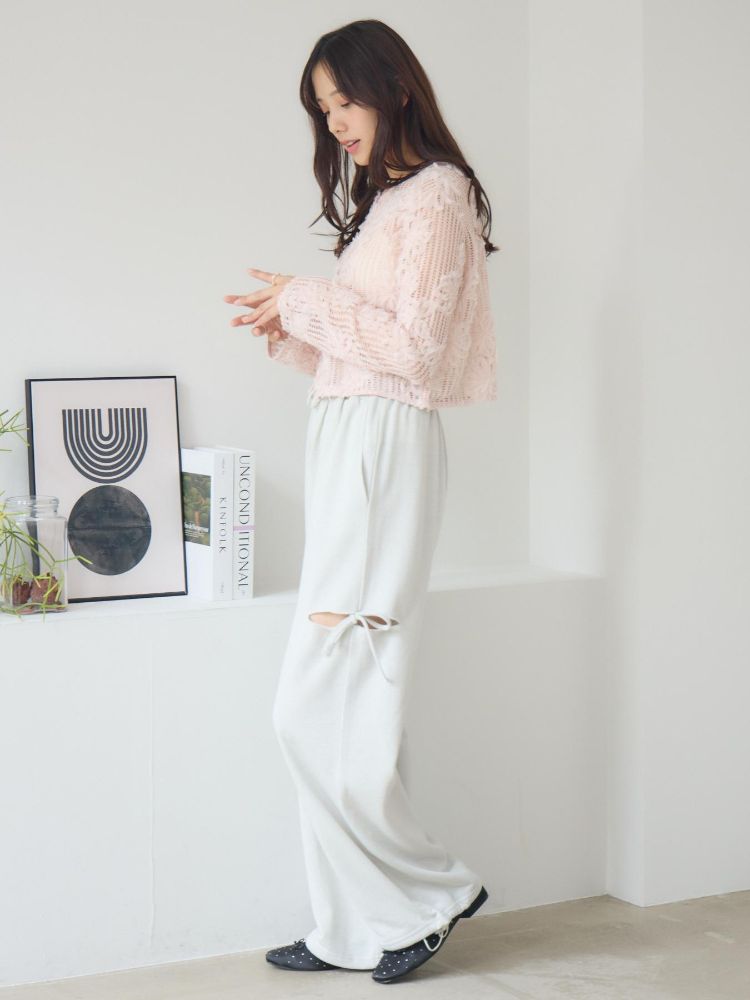 レトロガール RETRO GIRL フラワーメッシュカーデ （BLK1） BLK1