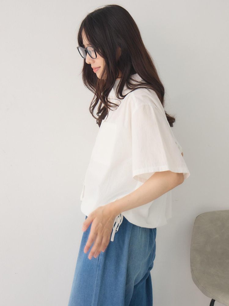 レトロガール RETRO GIRL ギャザードルマン半袖SH （P/YEL） P/YEL