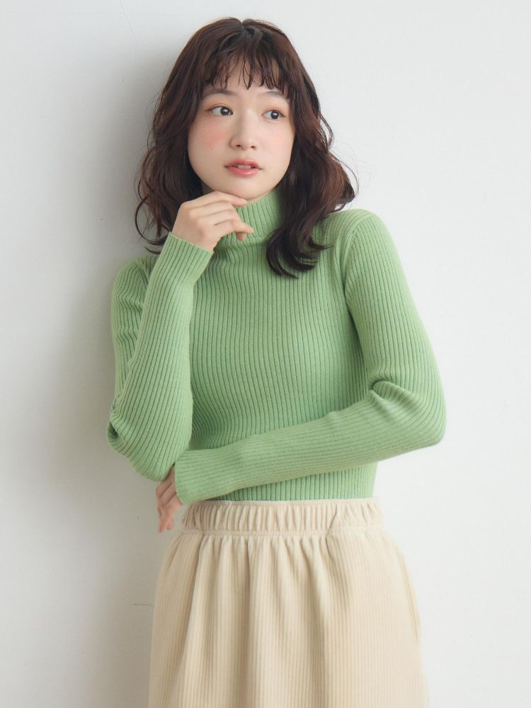 レトロガール RETRO GIRL リブハイネックニット （PPL0） PPL0