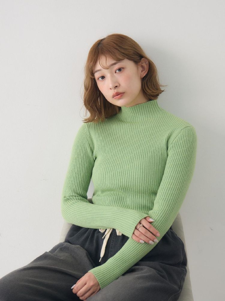 レトロガール RETRO GIRL リブハイネックニット （PPL0） PPL0