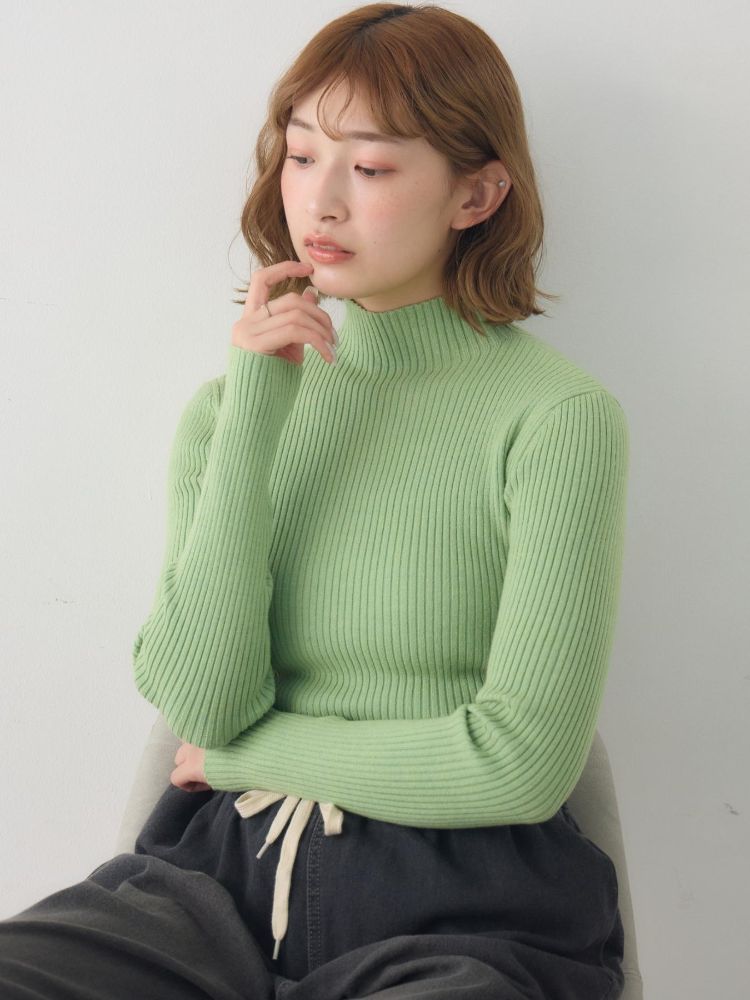 レトロガール RETRO GIRL リブハイネックニット （PPL0） PPL0