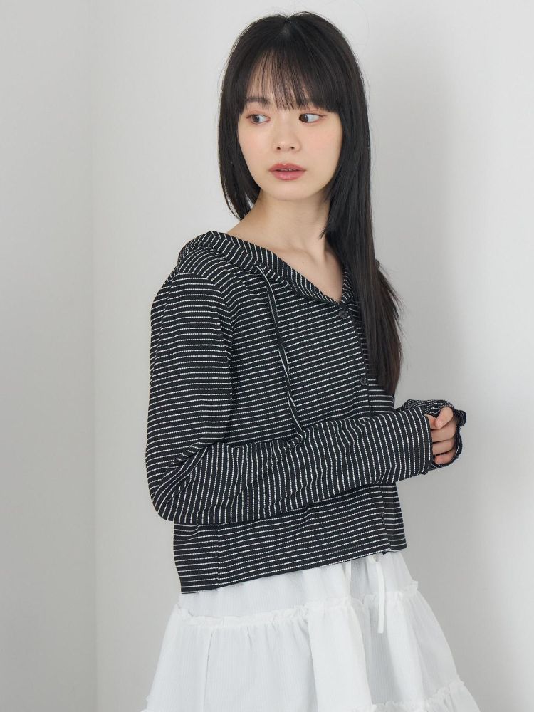 レトロガール RETRO GIRL フード付CTカーデ （WHT4） WHT4