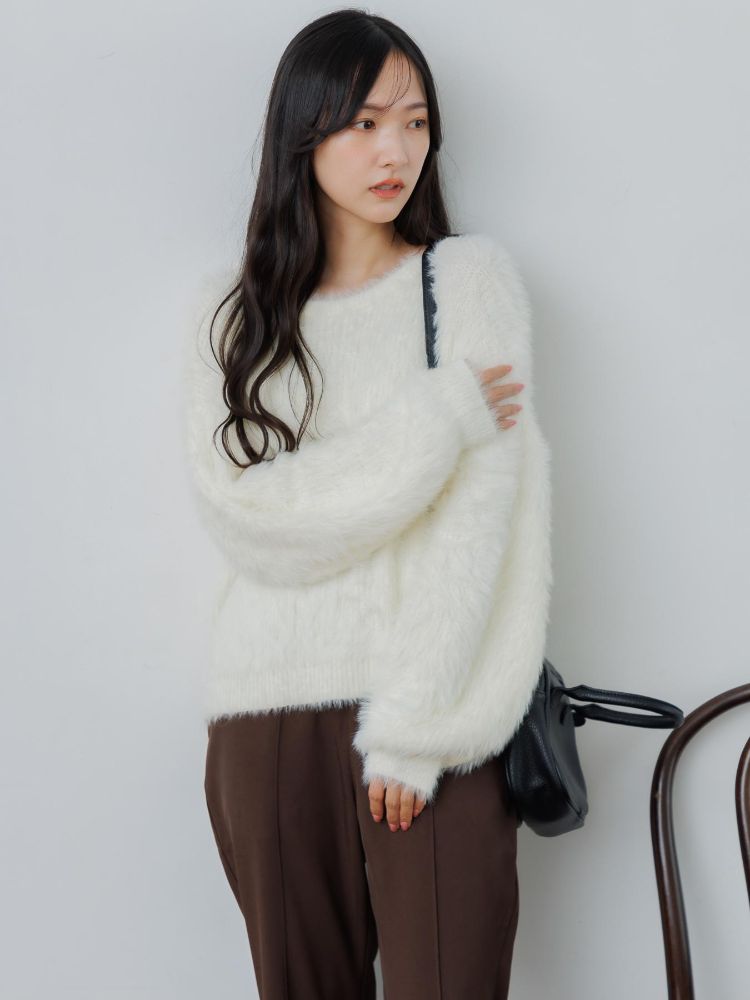 レトロガール RETRO GIRL シャギーニットPO （WHT4） WHT4