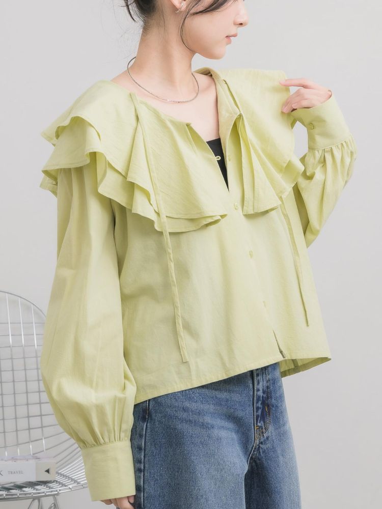 レトロガール RETRO GIRL ダブルフリルカラーBL （GRN0） GRN0