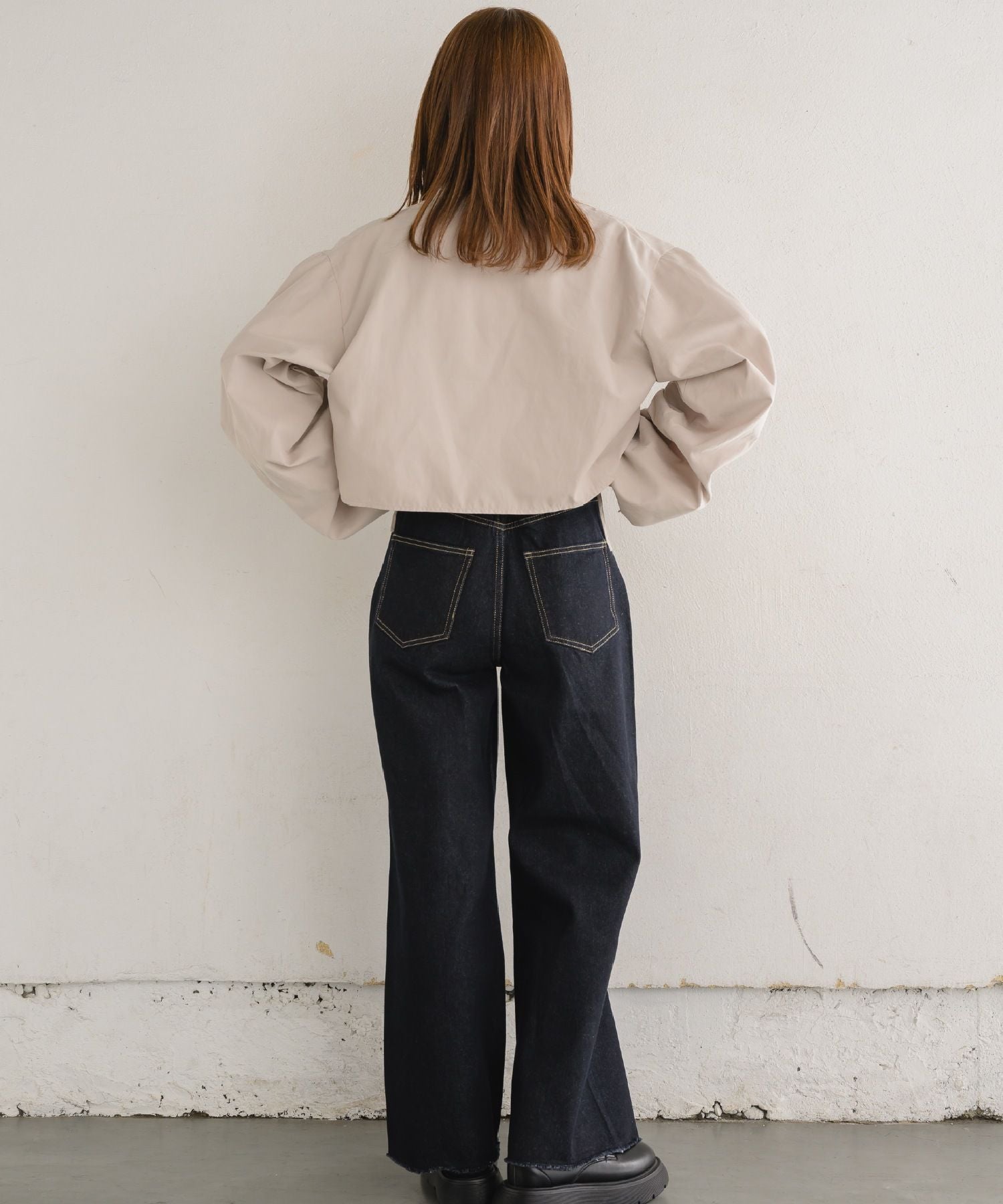 レトロガール RETRO GIRL 起毛袖シャーリングシャツ （ライトベージュ） ライトベージュ
