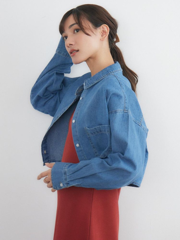 レトロガール RETRO GIRL デニムショートSH （BLU0） BLU0