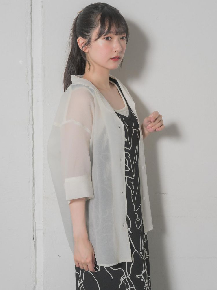 レトロガール RETRO GIRL 開襟SH （WHT2） WHT2