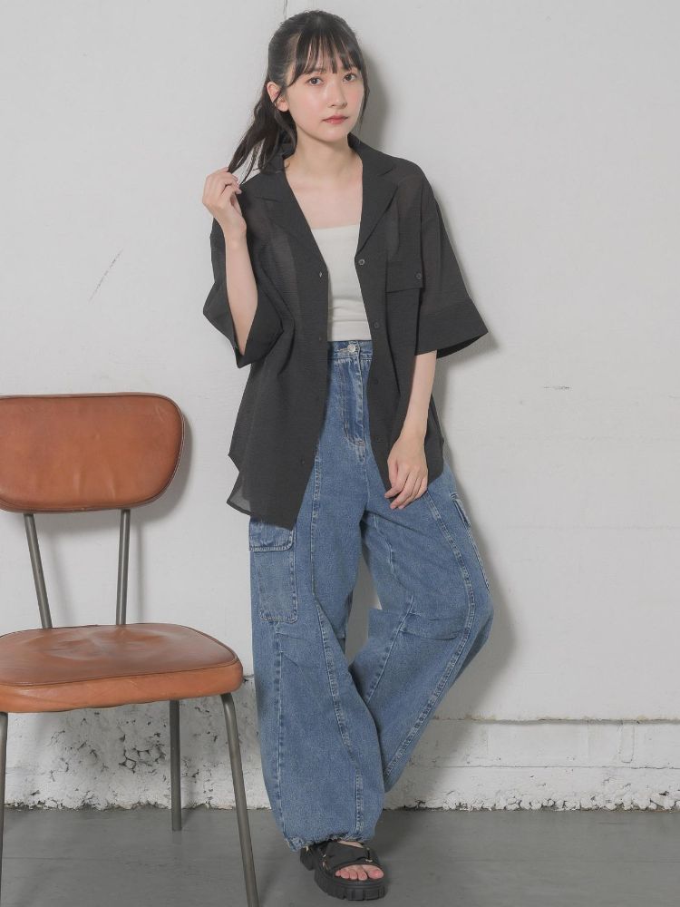 レトロガール RETRO GIRL 開襟SH （WHT2） WHT2