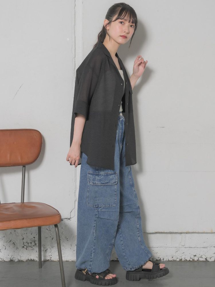 レトロガール RETRO GIRL 開襟SH （WHT2） WHT2