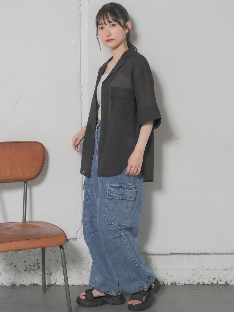 レトロガール RETRO GIRL 開襟SH （WHT2） WHT2