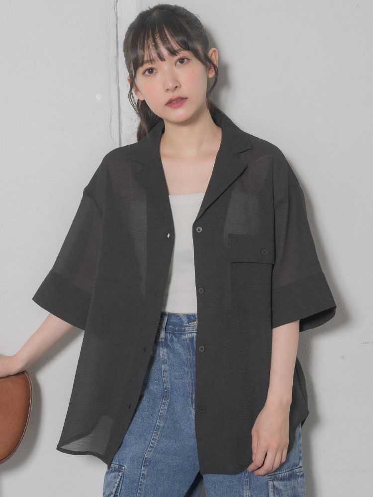 レトロガール RETRO GIRL 開襟SH （WHT2） WHT2