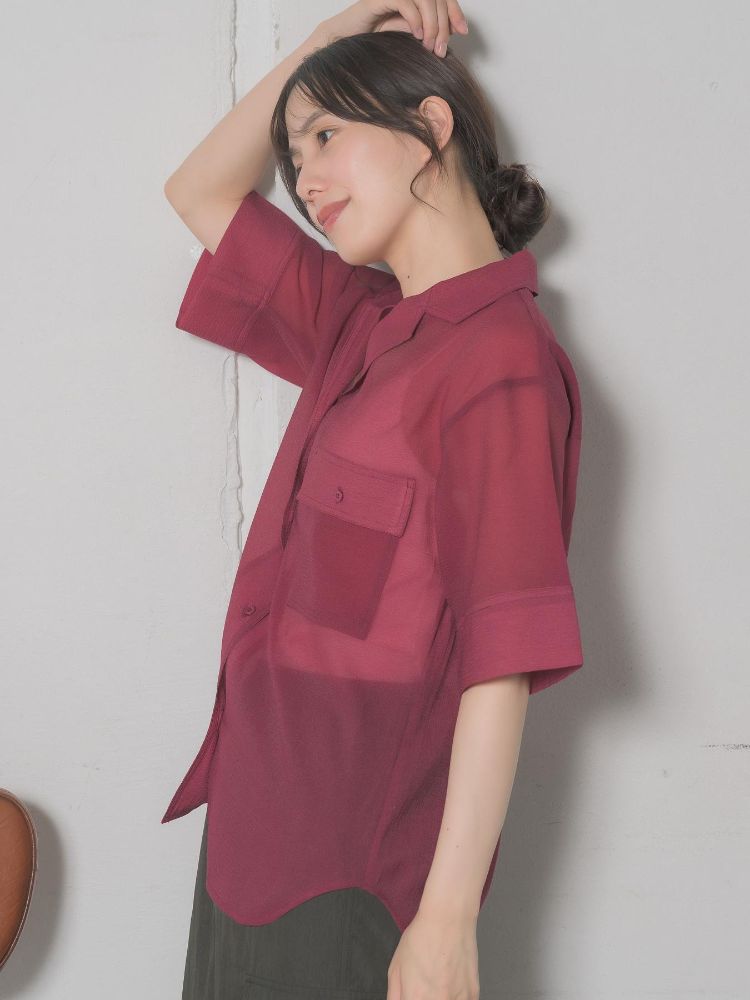 レトロガール RETRO GIRL 開襟SH （WHT2） WHT2