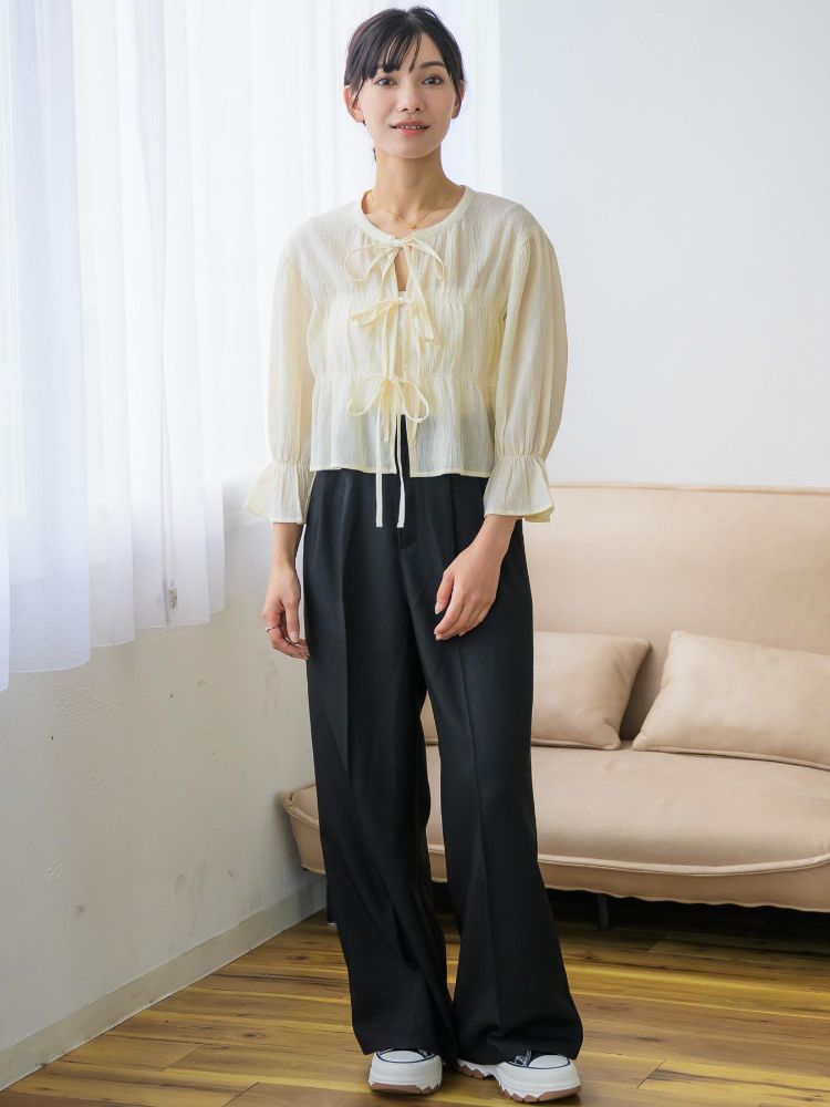 レトロガール RETRO GIRL シャーリングリボンBL （BLK1） BLK1