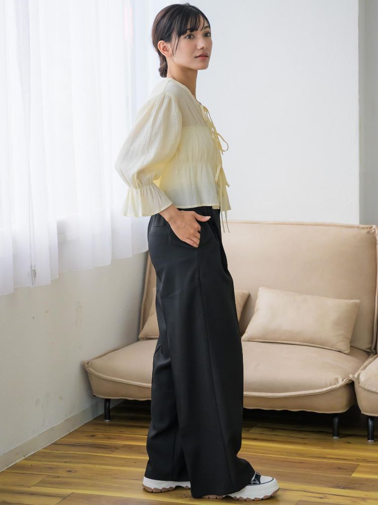 レトロガール RETRO GIRL シャーリングリボンBL （BLK1） BLK1