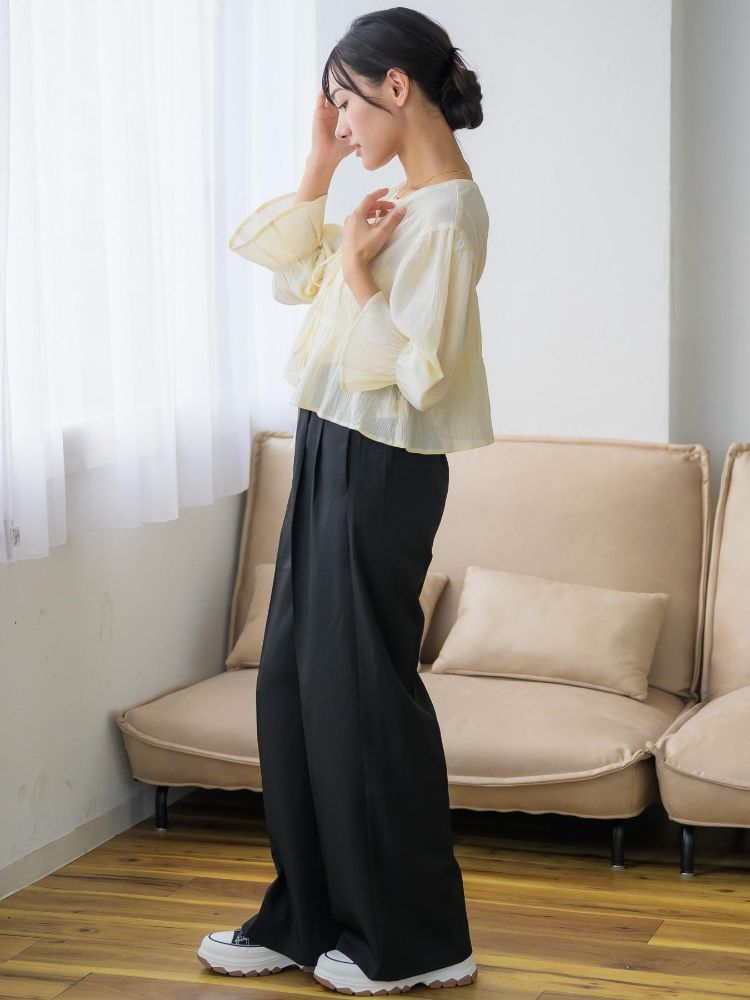 レトロガール RETRO GIRL シャーリングリボンBL （BLK1） BLK1