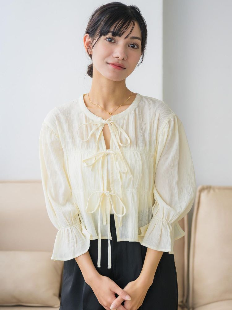 レトロガール RETRO GIRL シャーリングリボンBL （BLK1） BLK1