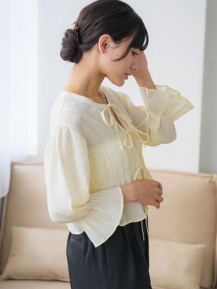 レトロガール RETRO GIRL シャーリングリボンBL （BLK1） BLK1