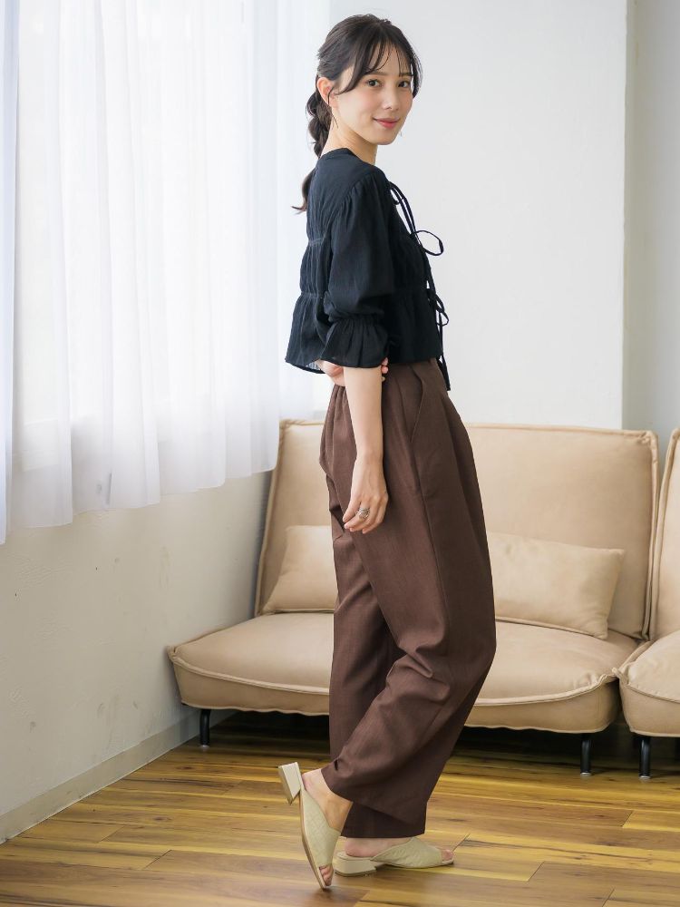 レトロガール RETRO GIRL シャーリングリボンBL （BLK1） BLK1
