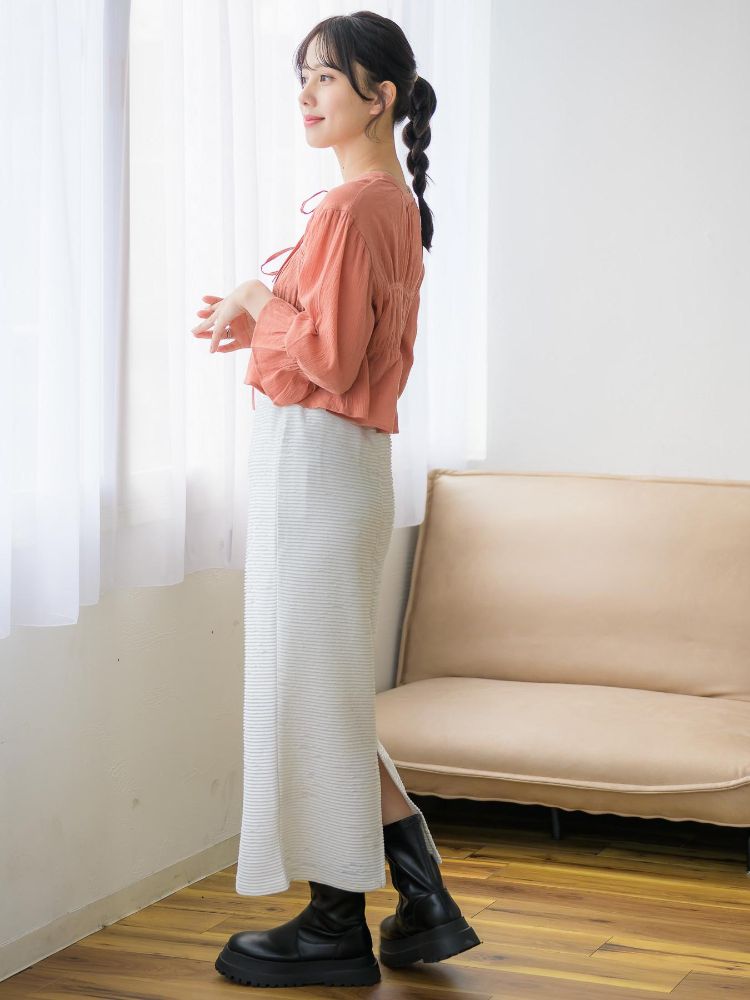 レトロガール RETRO GIRL シャーリングリボンBL （BLK1） BLK1